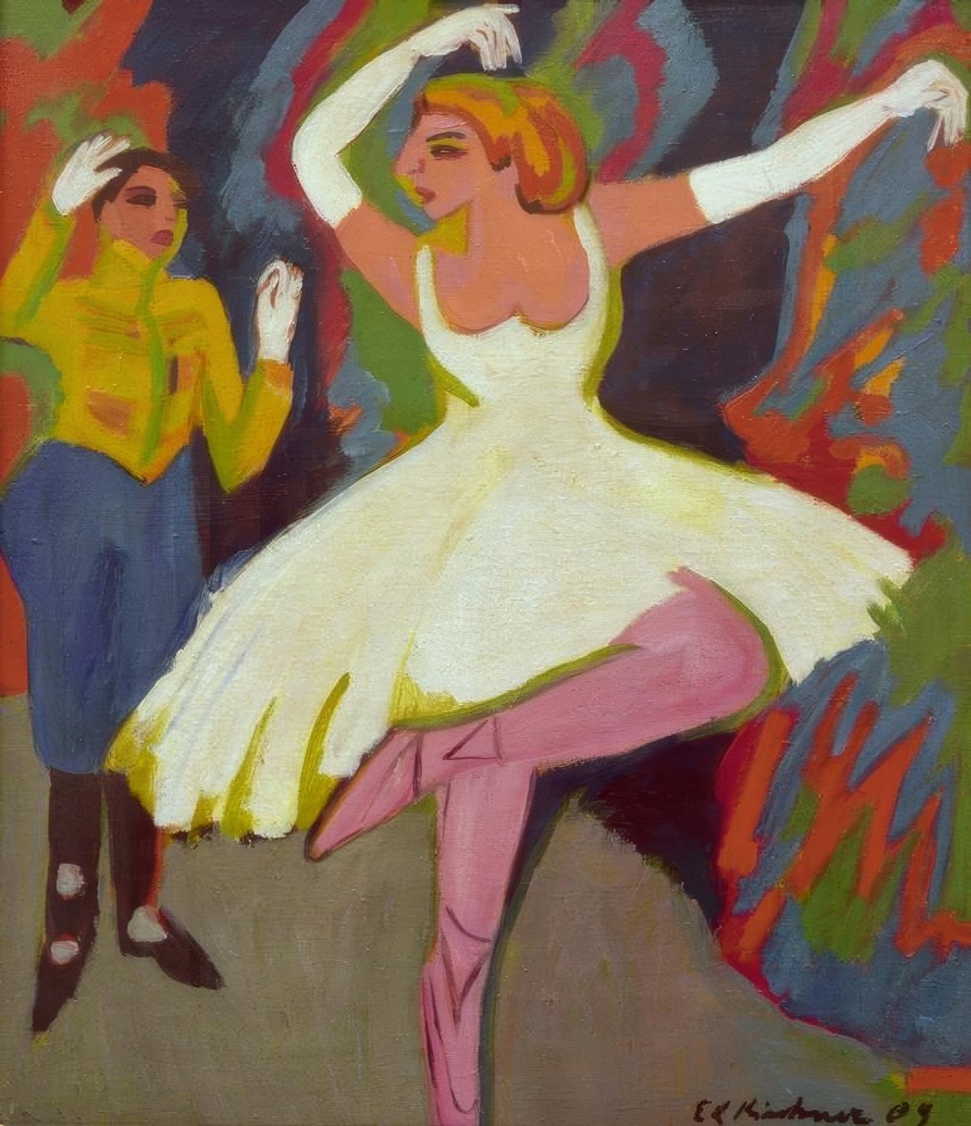 Casal de dança russa de Ernst Ludwig Kirchner
