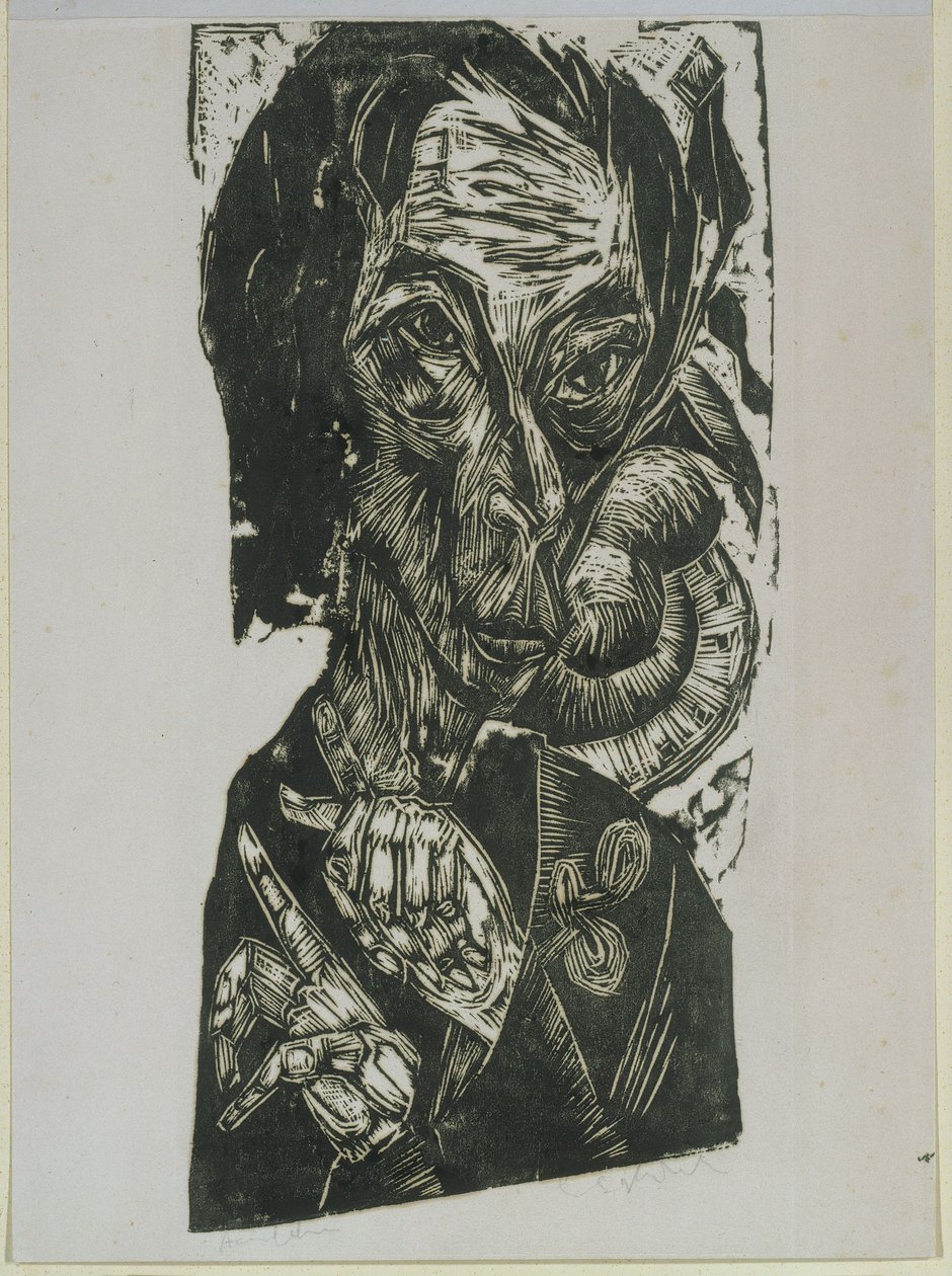 Auto-retrato de Ernst Ludwig Kirchner