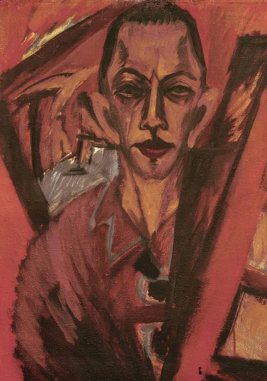 auto-retrato de Ernst Ludwig Kirchner