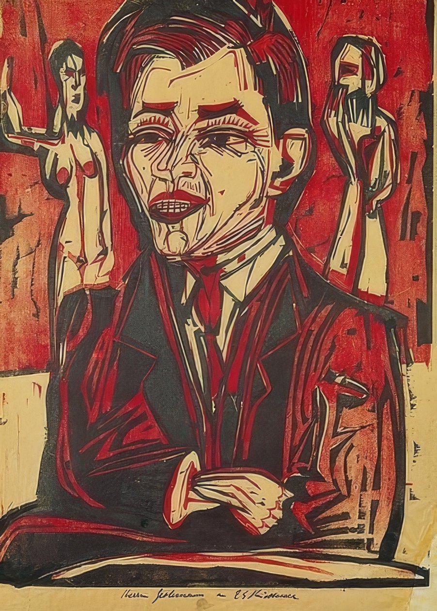 Auto-retrato de Ernst Ludwig Kirchner