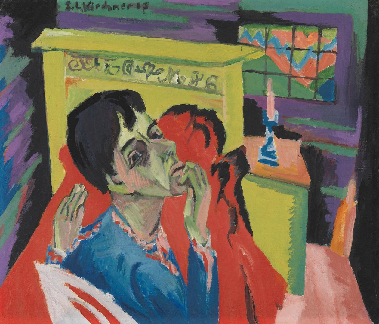 Autorretrato como doente (O doente) de Ernst Ludwig Kirchner