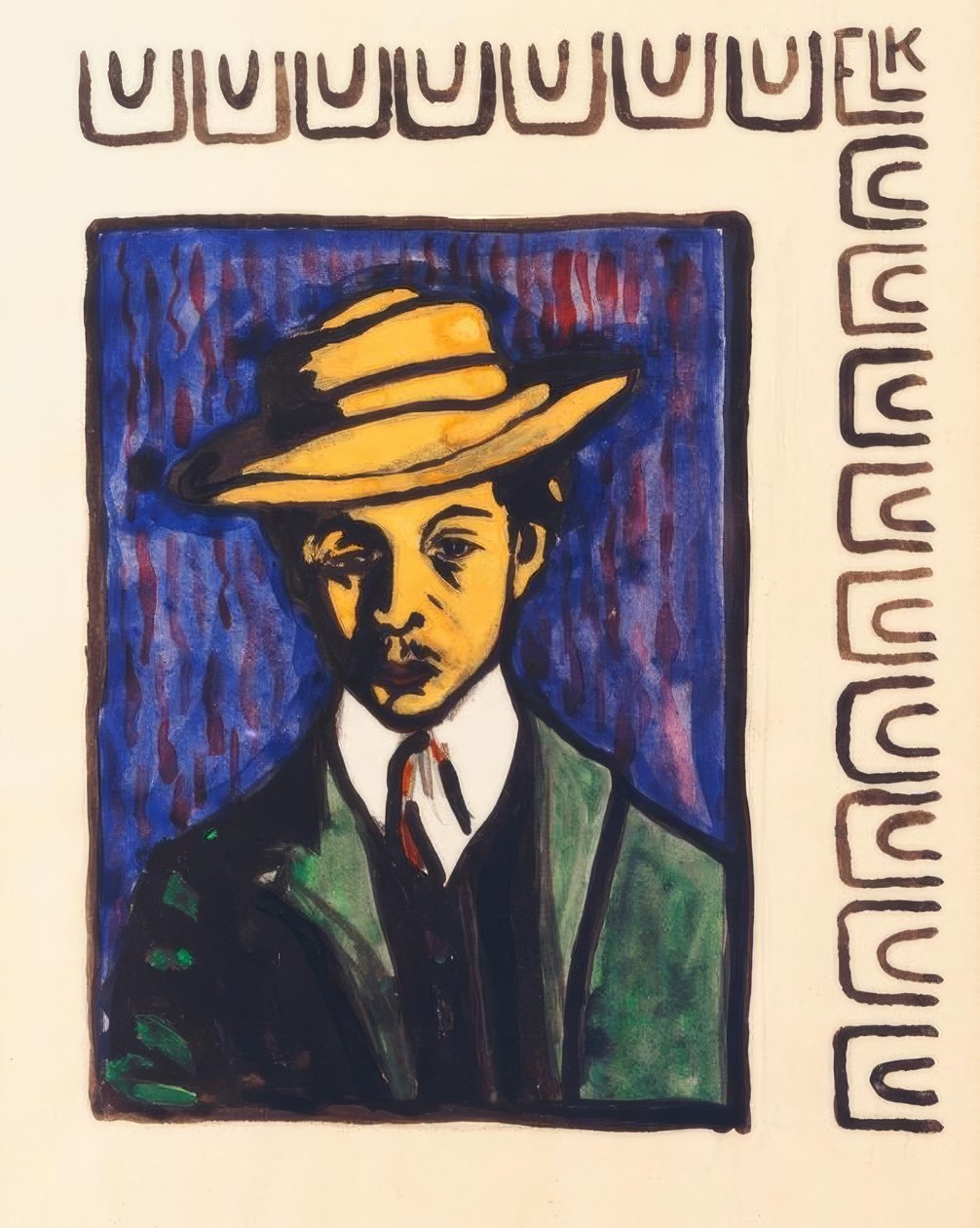 Auto-retrato com chapéu de Ernst Ludwig Kirchner