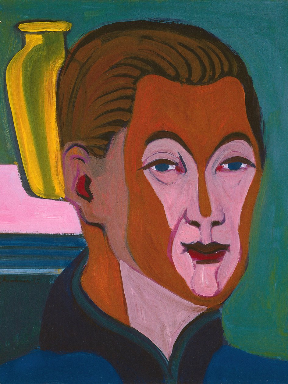 Autorretrato, 1925. de Ernst Ludwig Kirchner