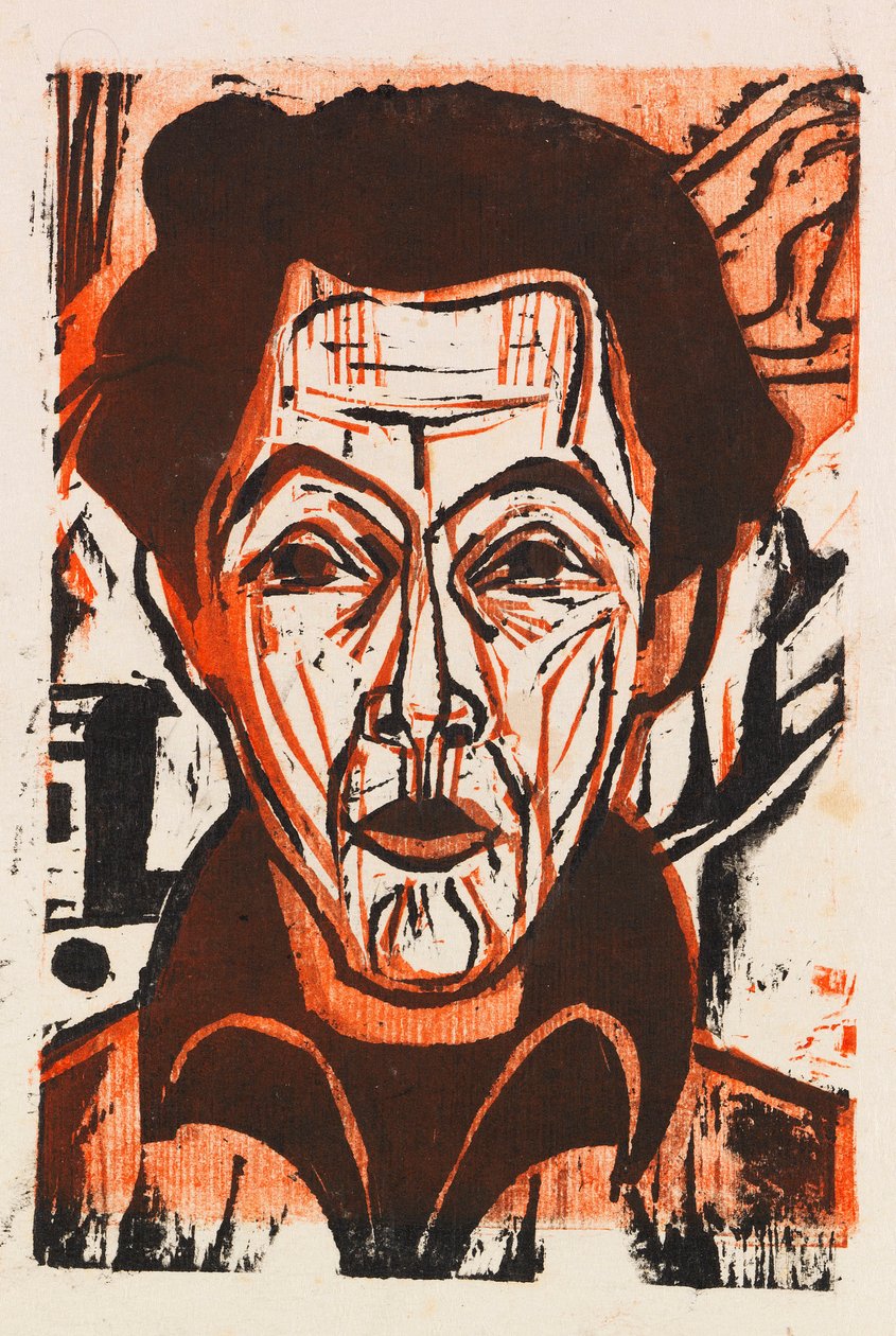 Autorretrato, 1926. de Ernst Ludwig Kirchner