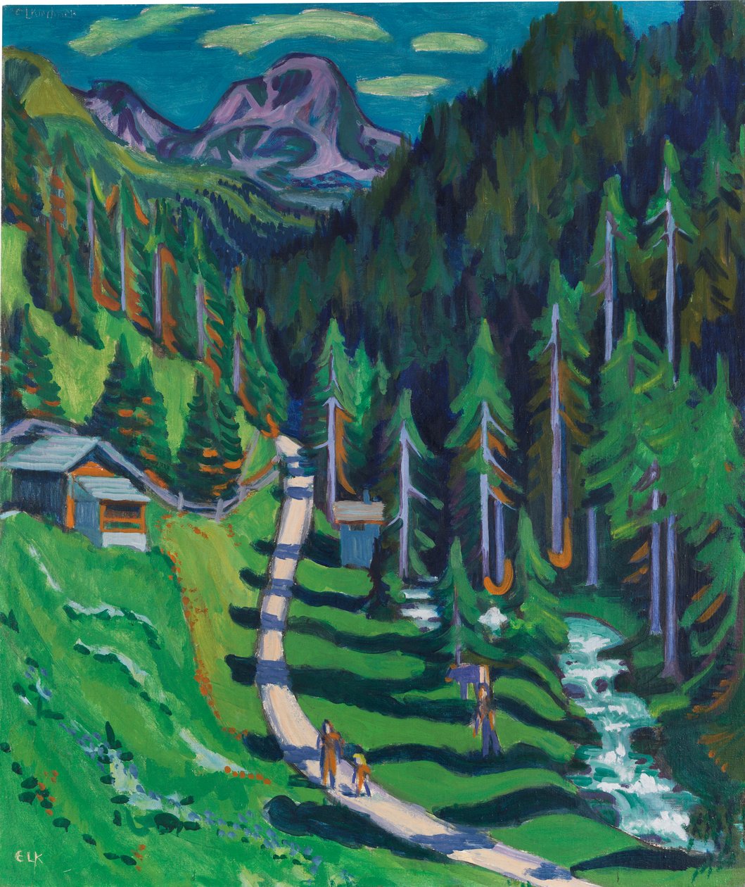 Sertigweg, 1937. de Ernst Ludwig Kirchner