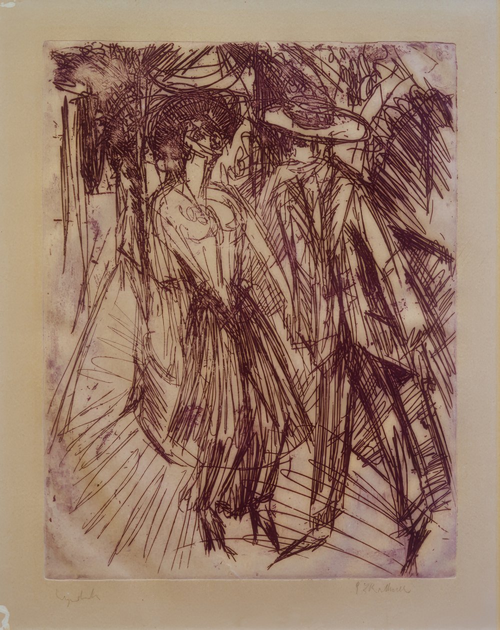 Oferecendo cocotte de Ernst Ludwig Kirchner