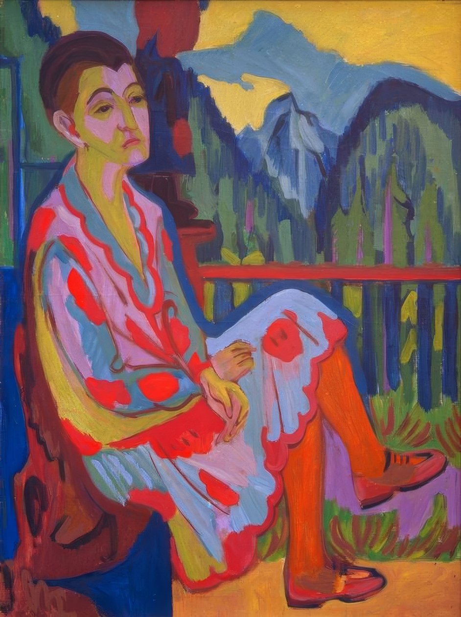 Senhora sentada (Erna Kirchner) de Ernst Ludwig Kirchner