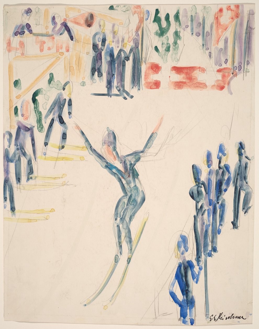 Saltador de esqui de Ernst Ludwig Kirchner