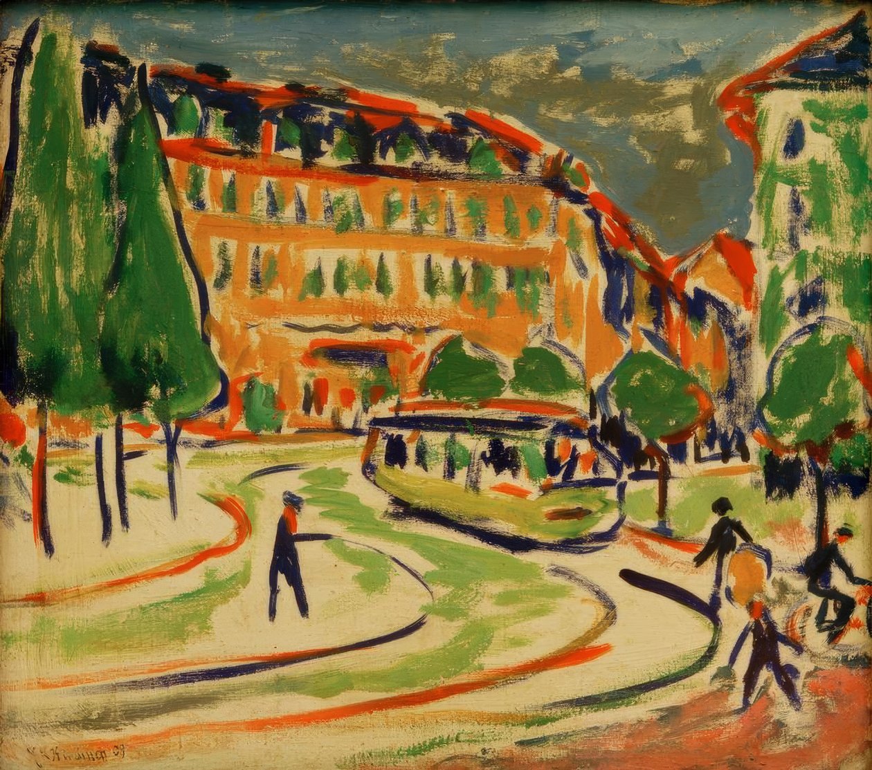 Bonde em Dresden de Ernst Ludwig Kirchner