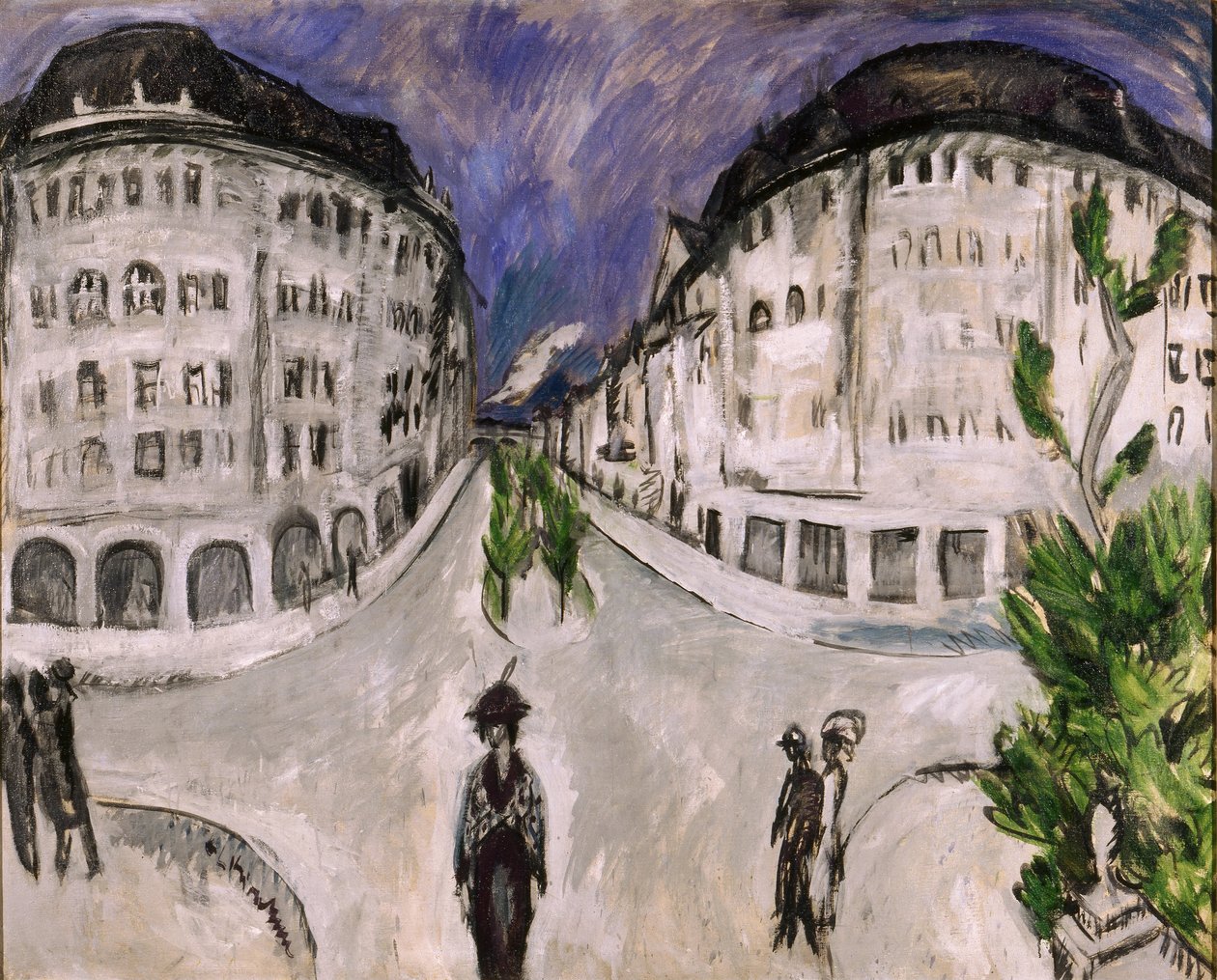 Rua no Parque Municipal de Schöneberg de Ernst Ludwig Kirchner
