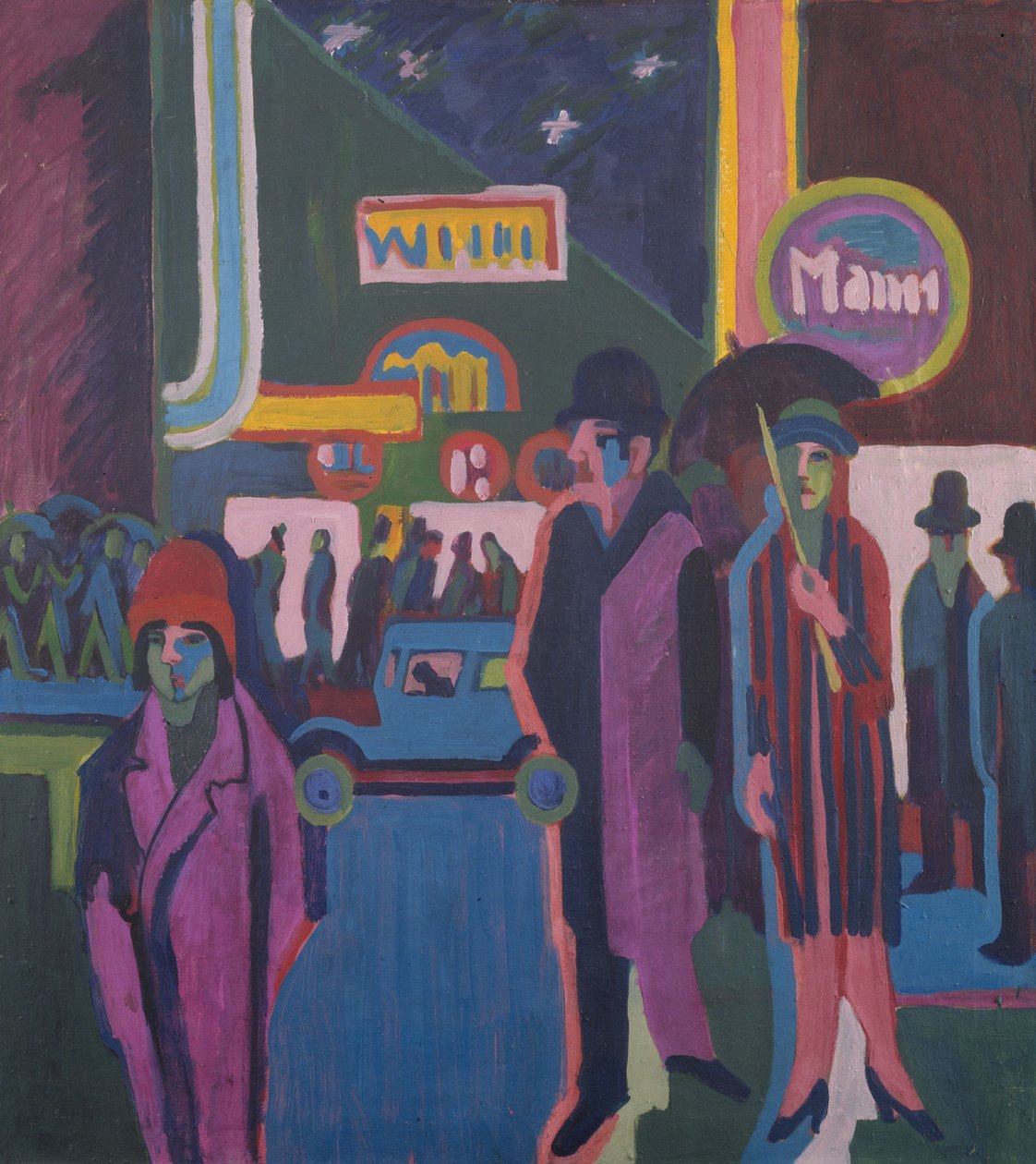 Cena de rua à noite de Ernst Ludwig Kirchner