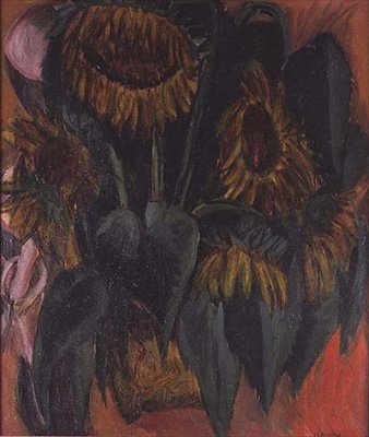 Girassóis de Ernst Ludwig Kirchner
