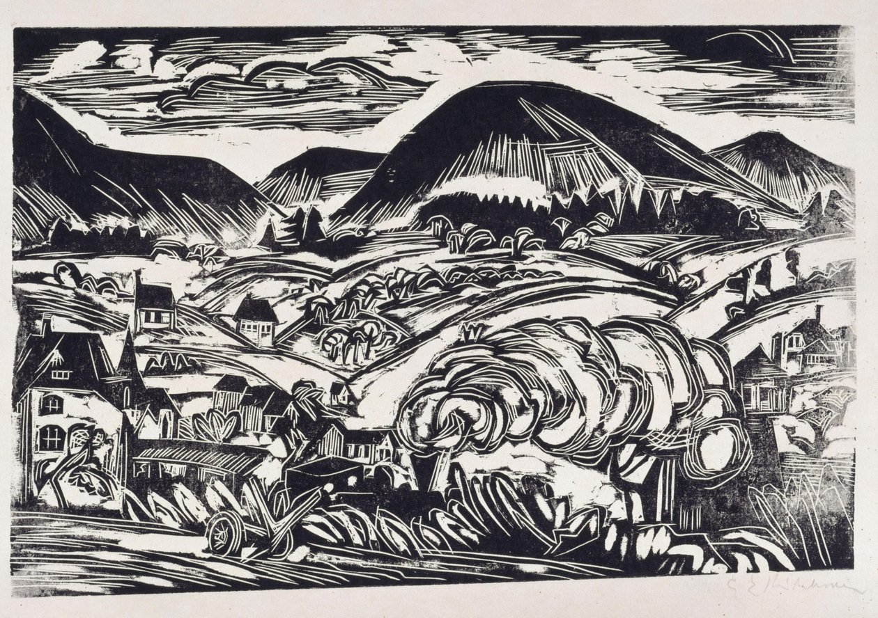 Paisagem do Taunus de Ernst Ludwig Kirchner