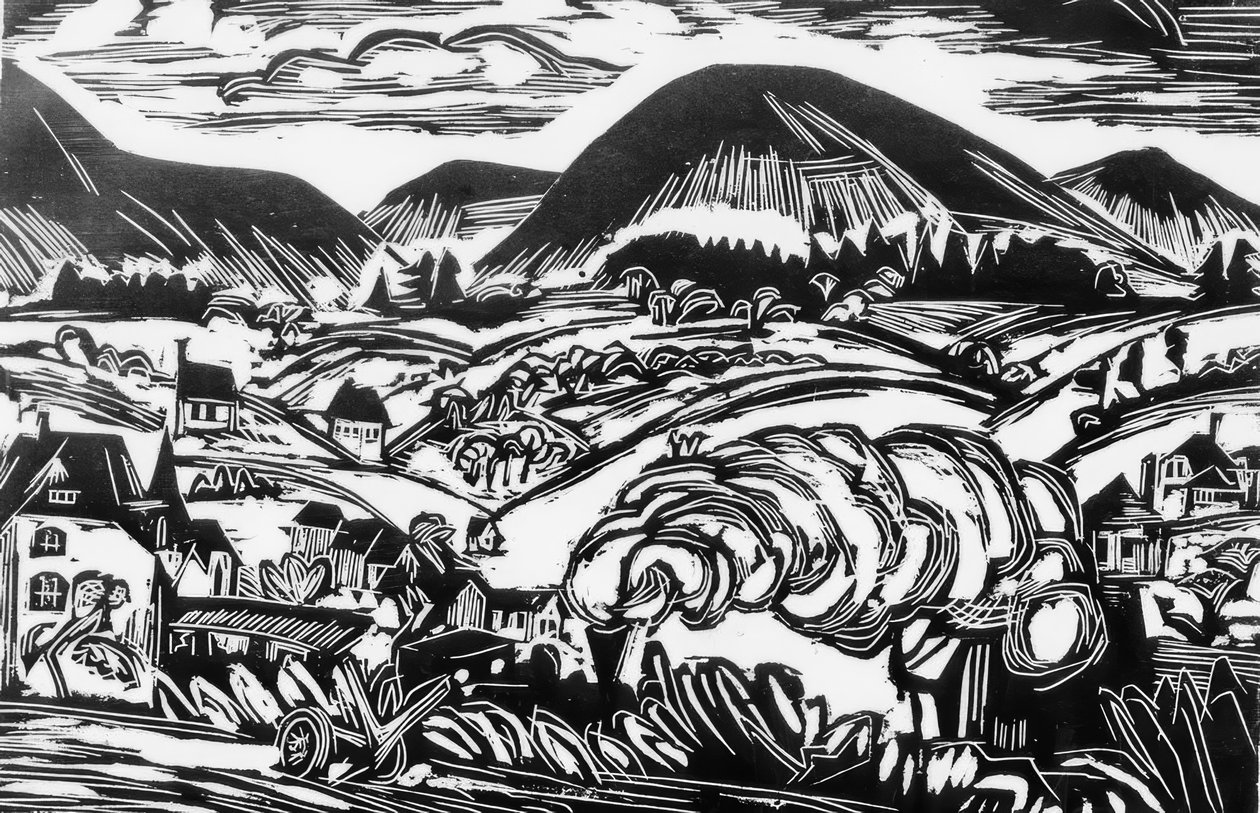 Taunus paisagem de Ernst Ludwig Kirchner