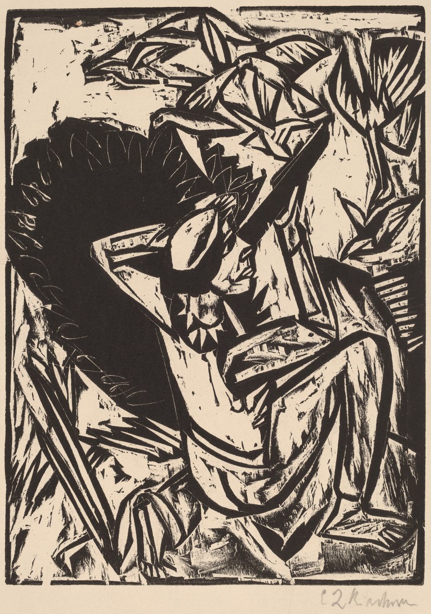O caçador de gaivotas de Ernst Ludwig Kirchner