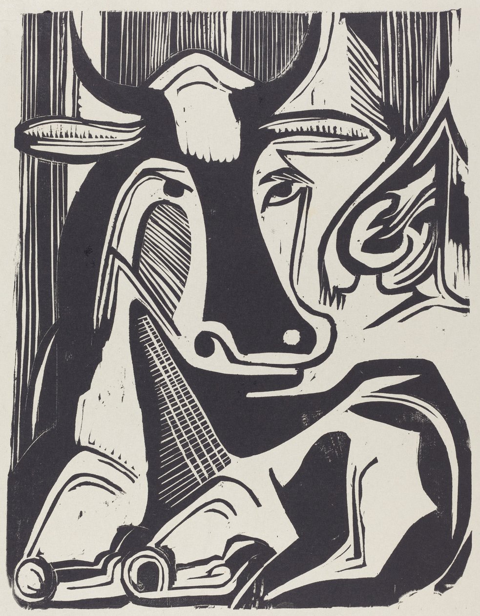 A Grande Vaca Deitada (Grosse Liegende Kuh) de Ernst Ludwig Kirchner