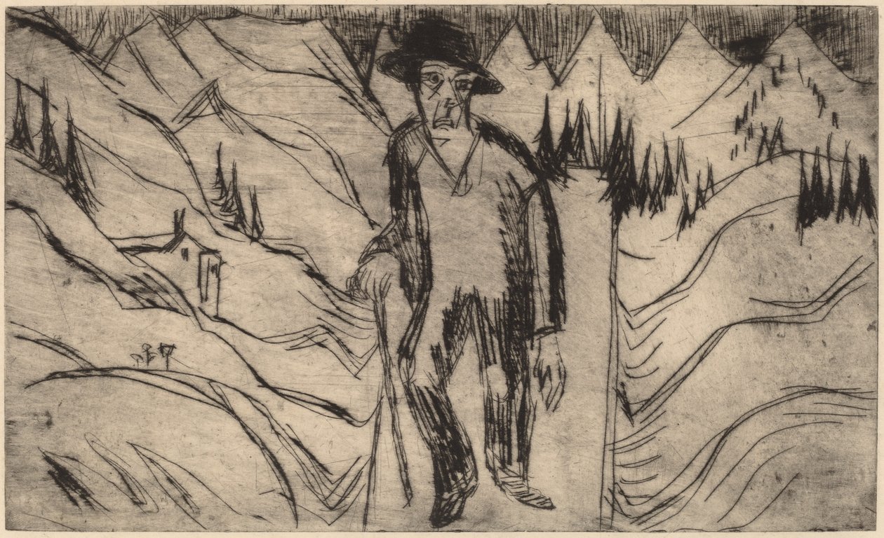 O andarilho de Ernst Ludwig Kirchner