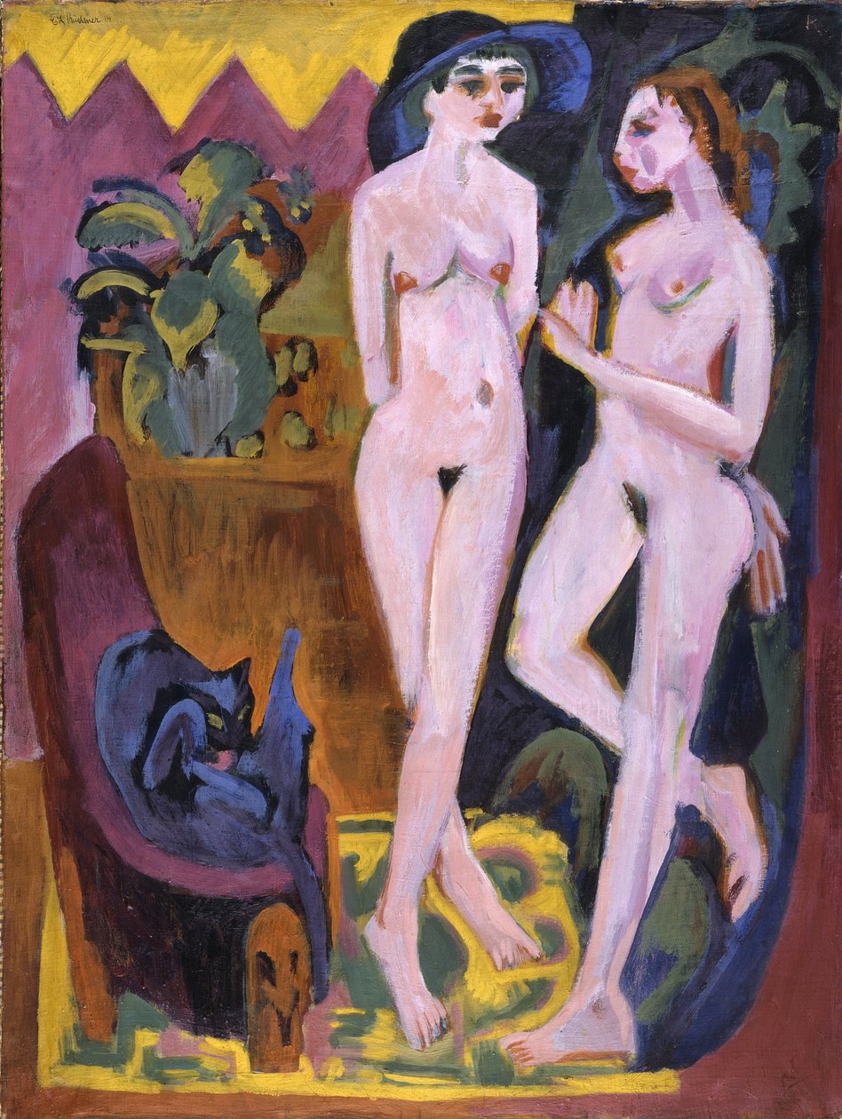 Dois Nus em um Quarto de Ernst Ludwig Kirchner