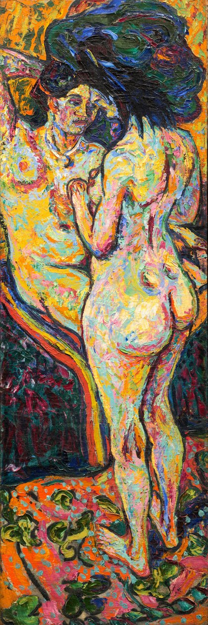 Dois Nus [anverso] de Ernst Ludwig Kirchner