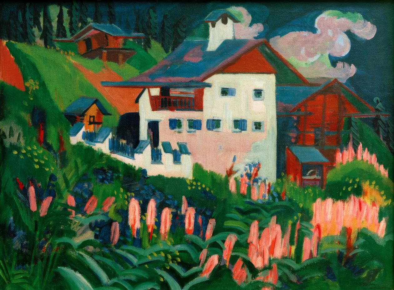 A nossa casa Nossa casa nos prados de Ernst Ludwig Kirchner
