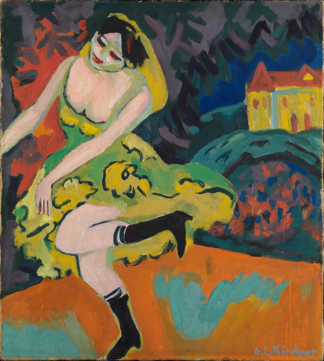 Bailarina de variedades de Ernst Ludwig Kirchner