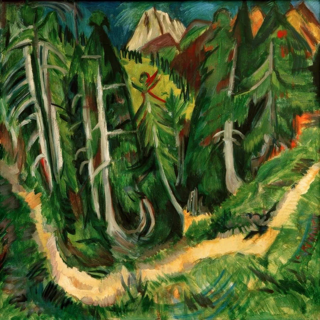 Waldschlucht Stafel de Ernst Ludwig Kirchner
