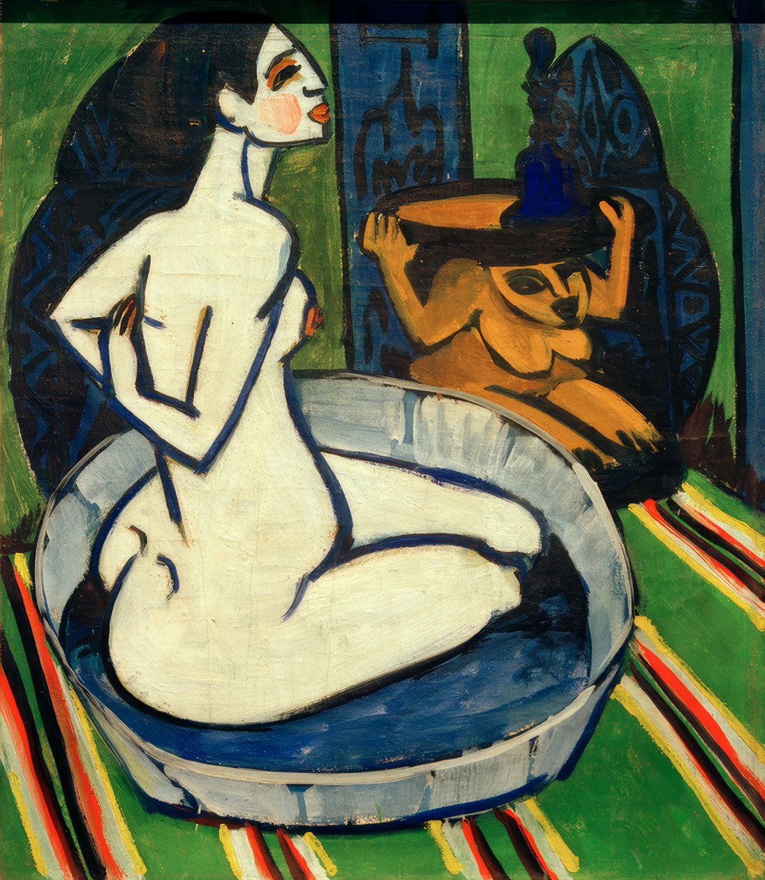 Nu feminino na banheira de Ernst Ludwig Kirchner