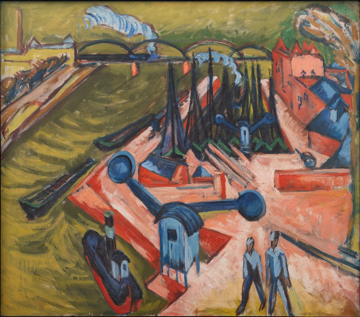 Porto Ocidental de Frankfurt am Main de Ernst Ludwig Kirchner