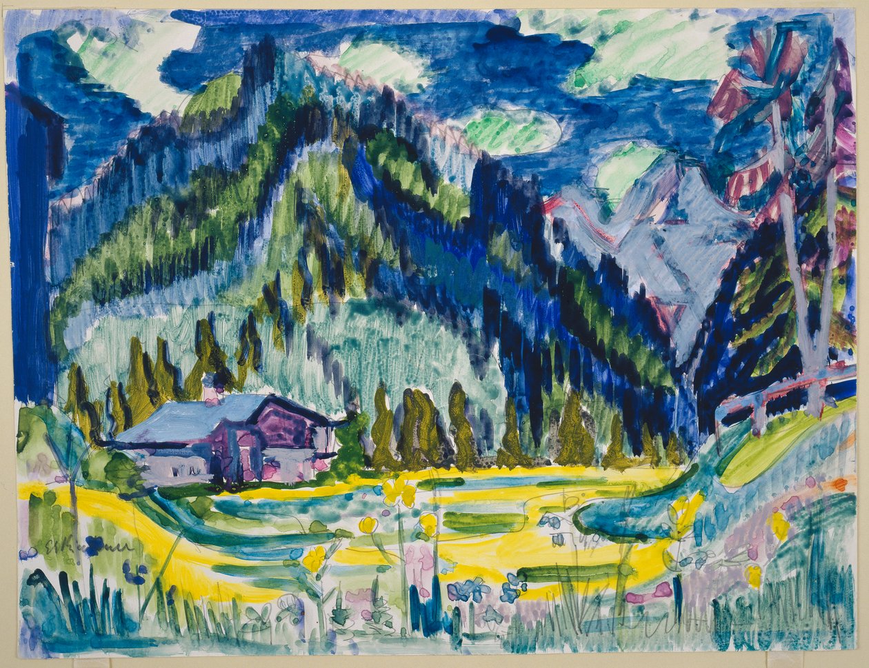 Terreno selvagem de Ernst Ludwig Kirchner