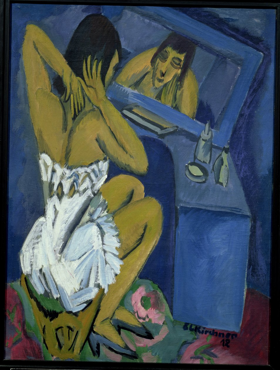 Mulher diante do espelho de Ernst Ludwig Kirchner