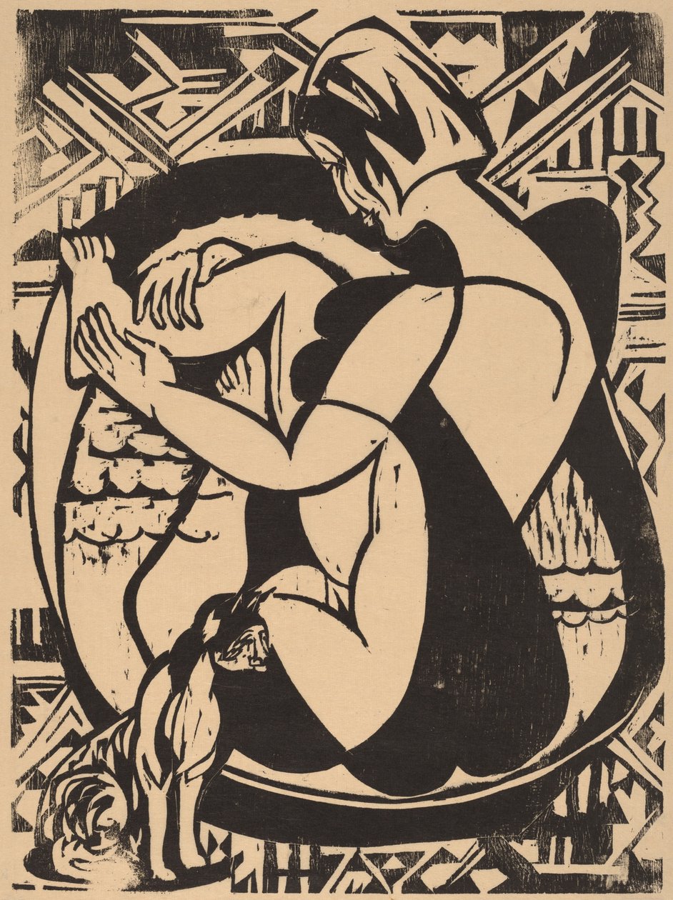 Mulher na banheira de Ernst Ludwig Kirchner