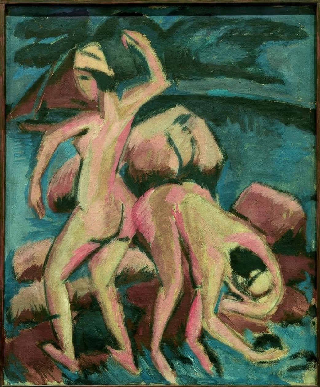Dois banhistas, Fehmarn de Ernst Ludwig Kirchner