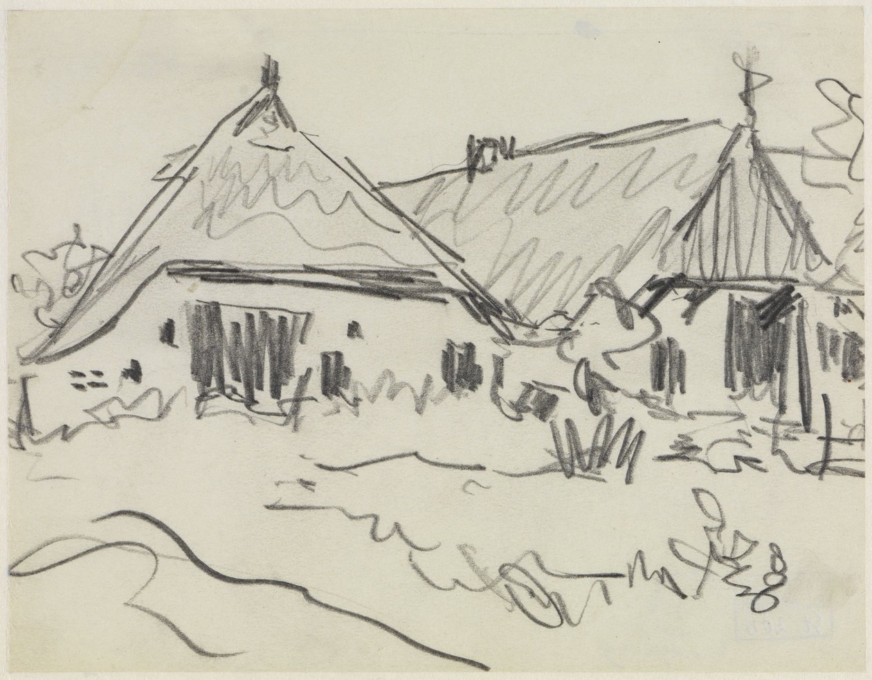 Duas quintas em Fehmarn de Ernst Ludwig Kirchner