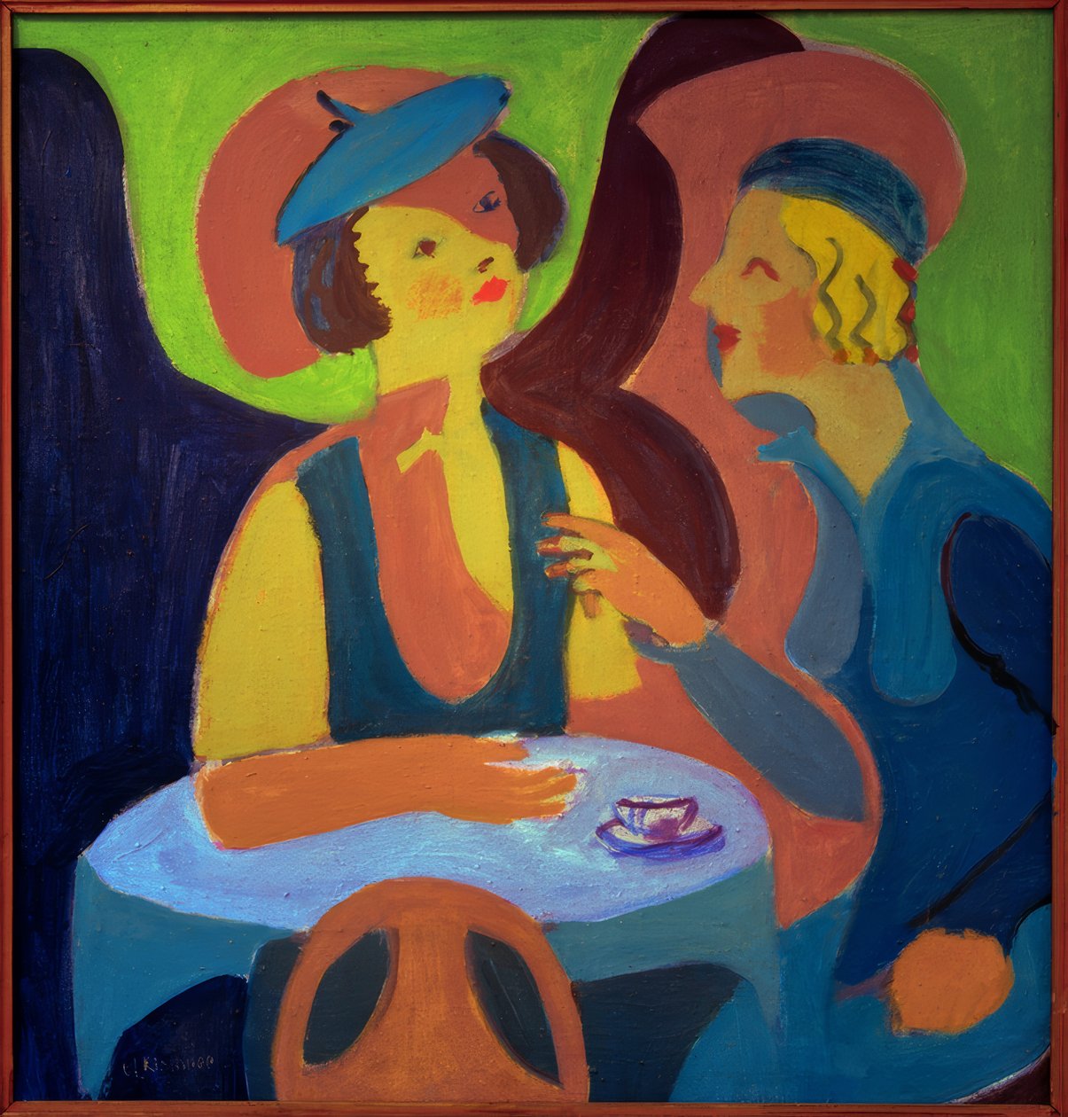 Duas senhoras no café de Ernst Ludwig Kirchner