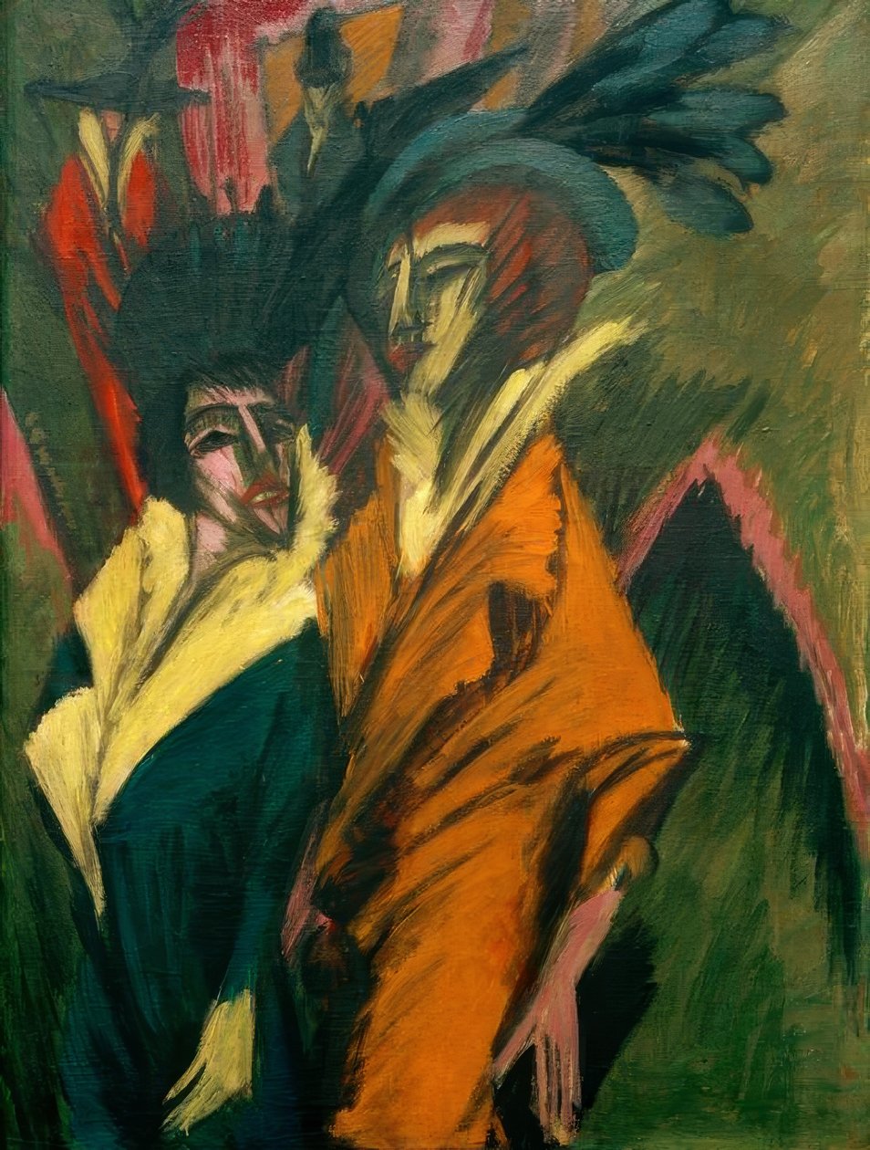 Duas mulheres na rua de Ernst Ludwig Kirchner