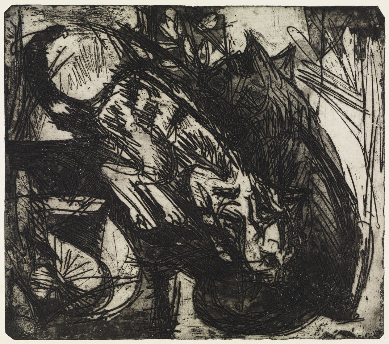 Dois Gatos/Casas de Montanha - Stafelalp de Ernst Ludwig Kirchner