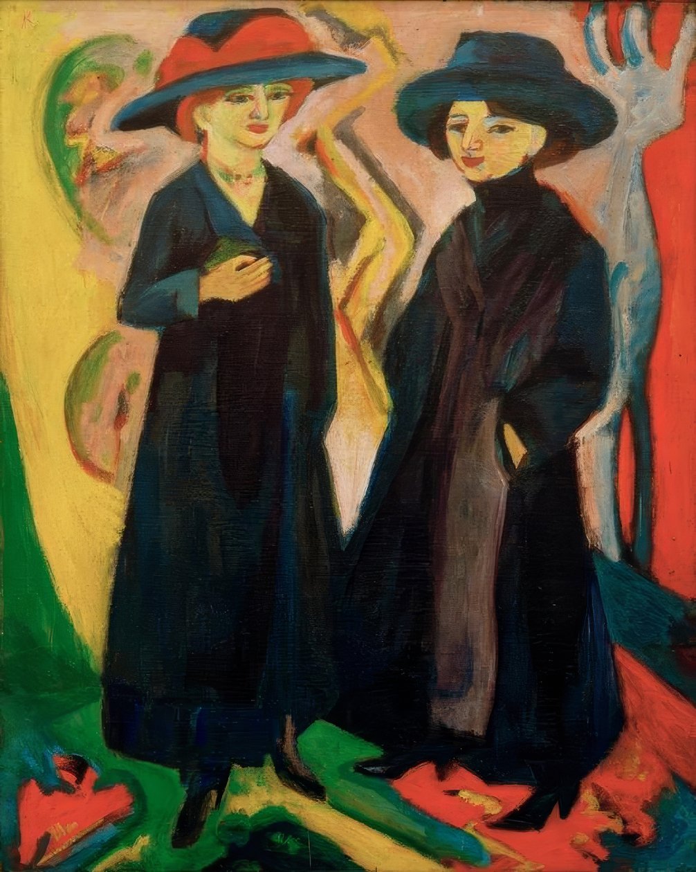 Duas garotas (midi) de Ernst Ludwig Kirchner