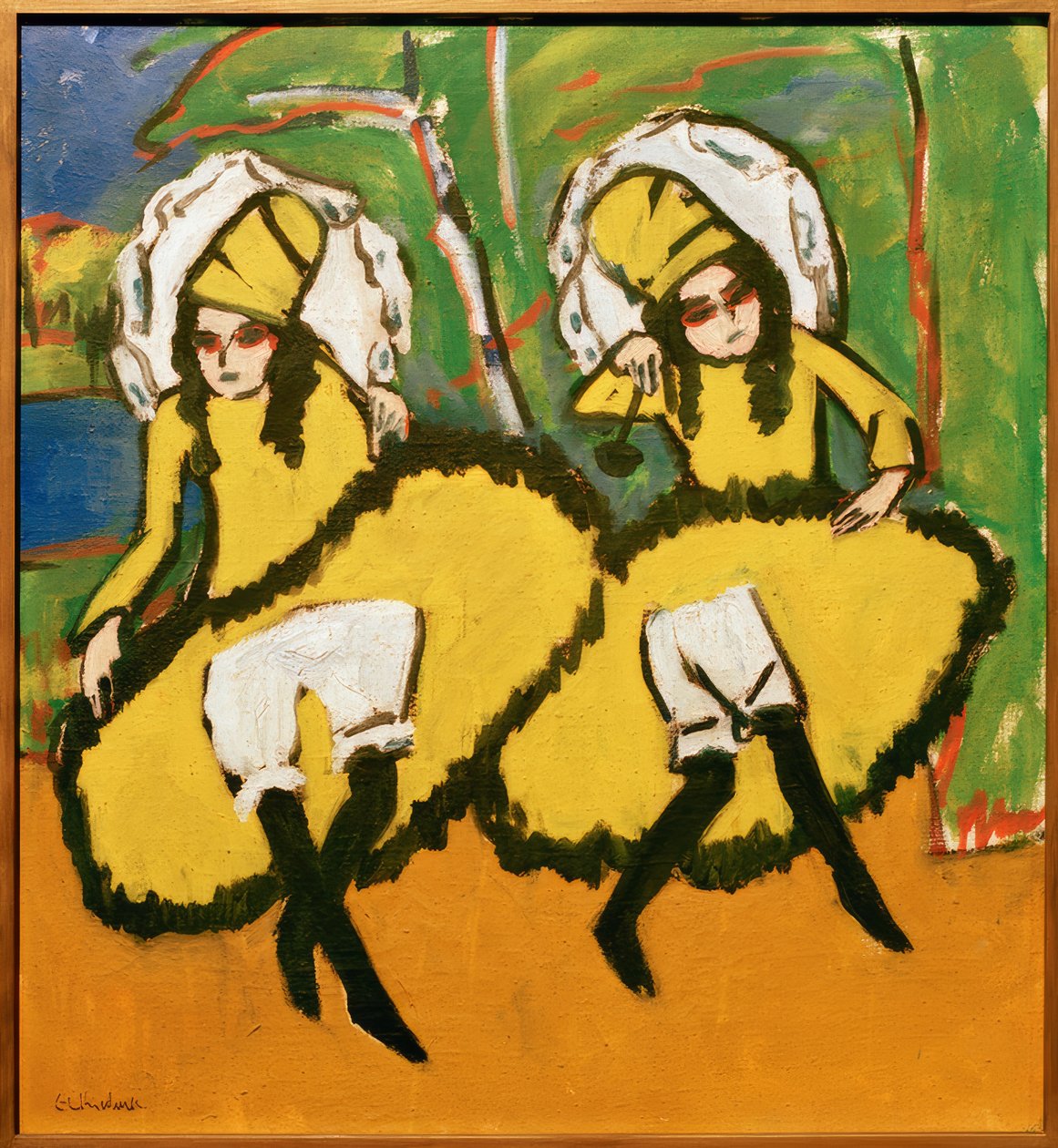 Dois dançarinos de Ernst Ludwig Kirchner