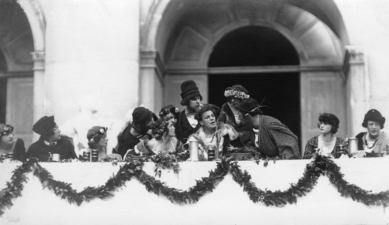Performance de Jedermann, Festival de Salzburgo, Áustria, século XX de Ernst Maier