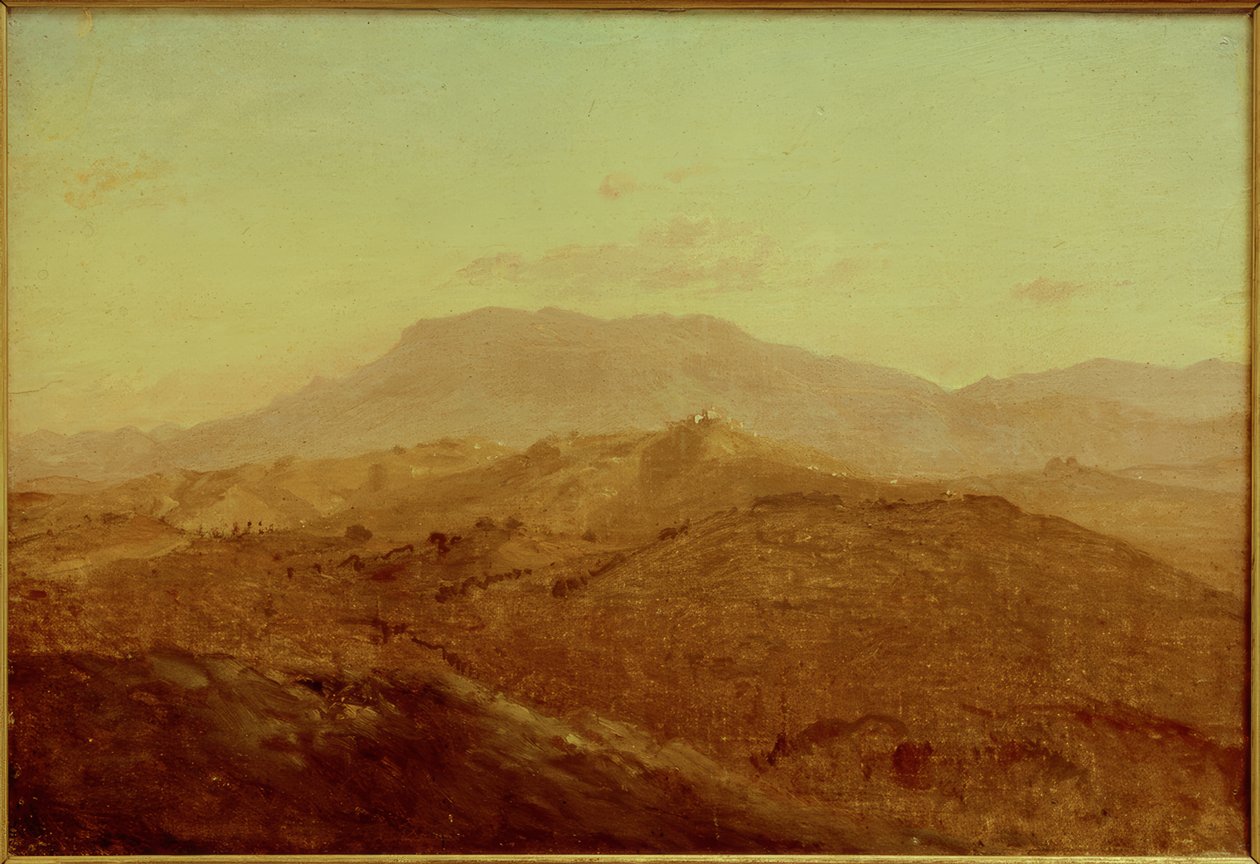 E. meyer, vista de Olevano para Paliano de Ernst Meyer