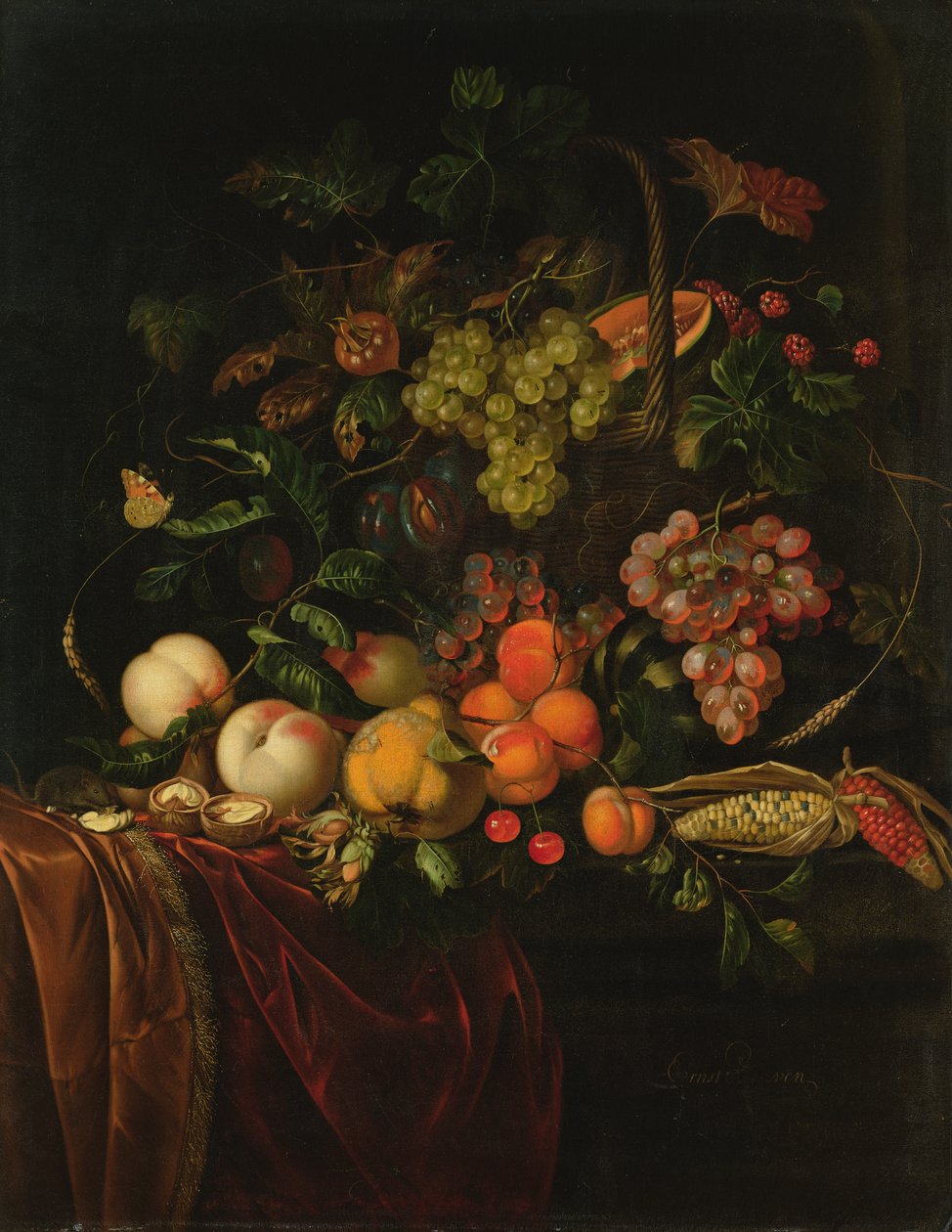 Frutas ainda vida de Ernst Stuven