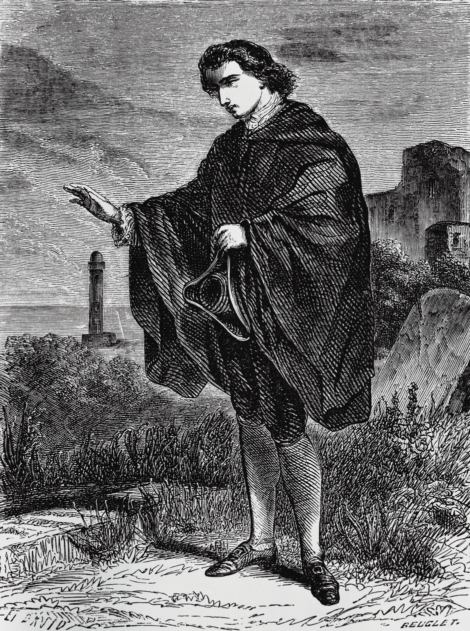 Ilustração para Entail, novela de Ernst Theodor Amadeus Hoffmann (1776-1822), gravura de Ernst Theodor Amadeus Hoffmann