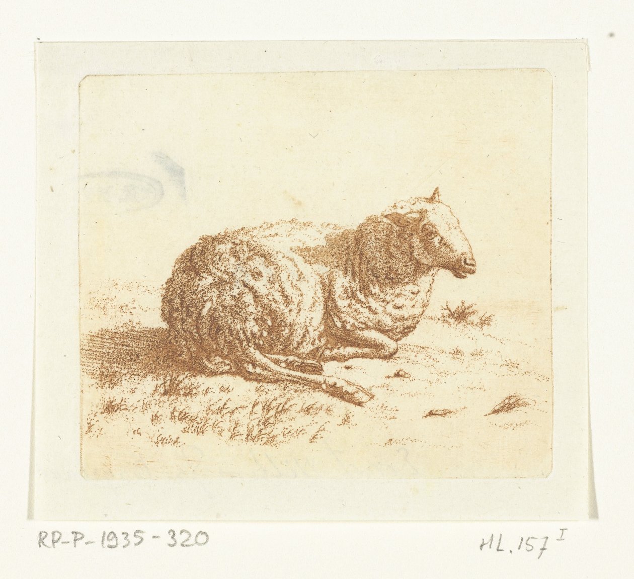 ovelha deitada de Ernst Willem Jan Bagelaar