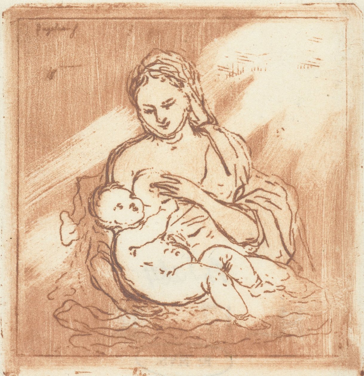 Maria amamenta Cristo de Ernst Willem Jan Bagelaar