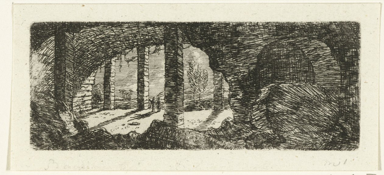 Ruínas do Forte Sint-Pieter perto de Maastricht de Ernst Willem Jan Bagelaar