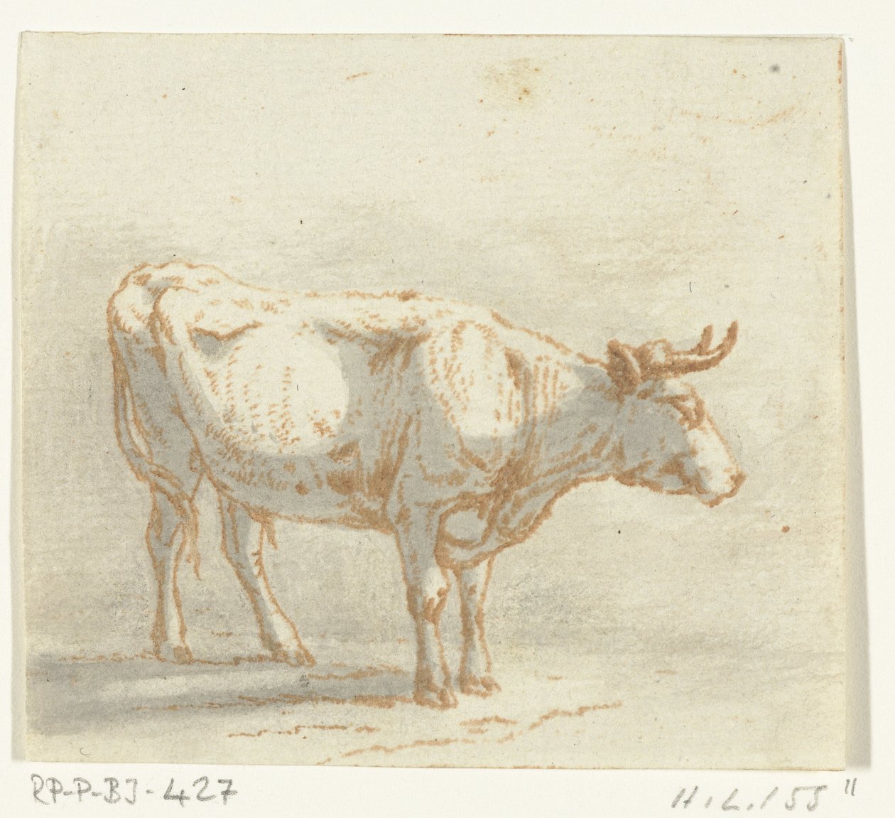 Bull standing, virado para a direita de Ernst Willem Jan Bagelaar
