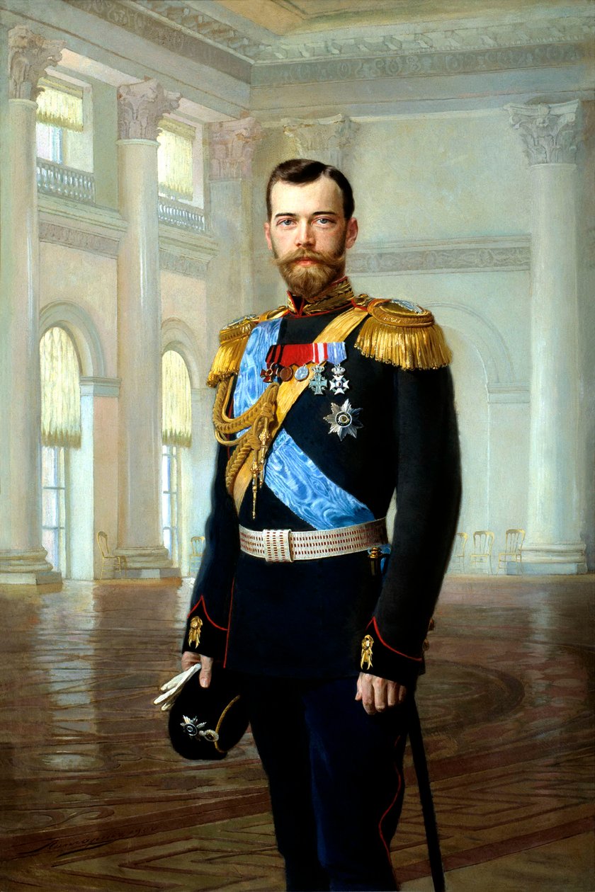Retrato do Imperador Nicolau II, 1900 de Ernst von Liphart