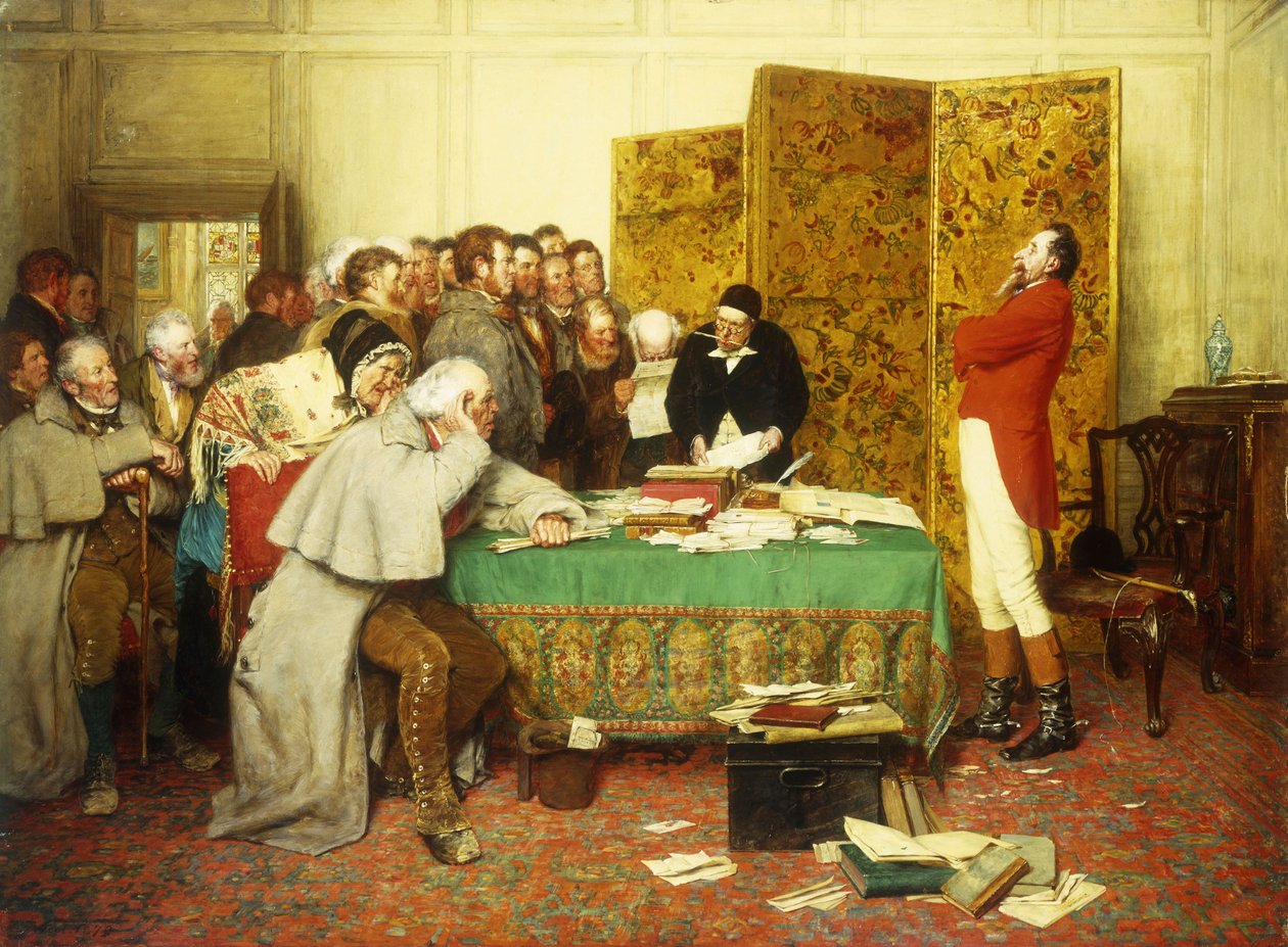 Entrevistando seu membro - Arrendamento recusado, 1879 de Erskine Nicol