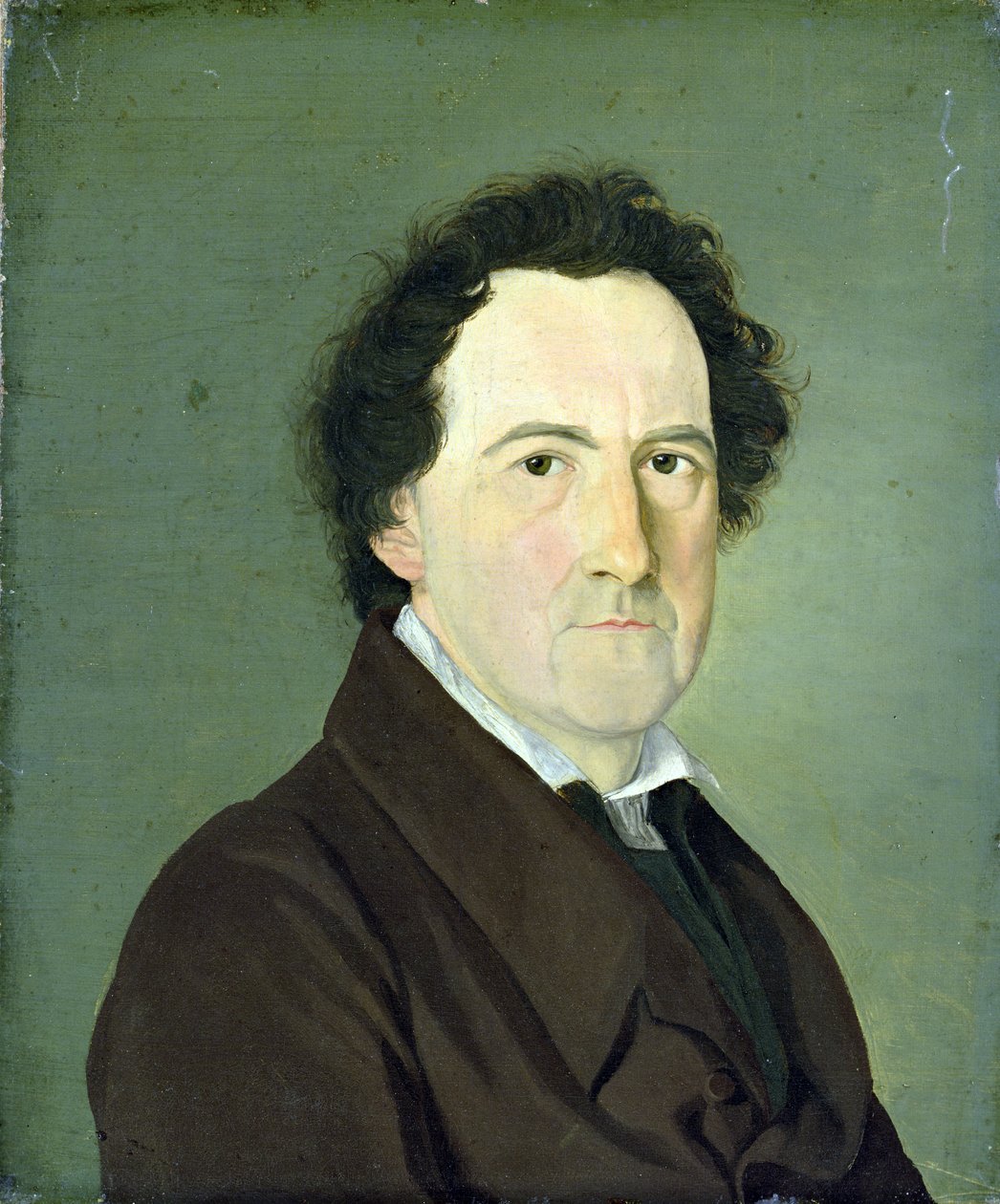 O pintor Heinrich Herterich (1772-1852), 1825 (óleo sobre papel colocado sobre tela) de Erwin Speckter