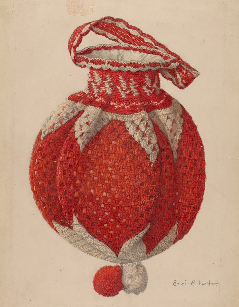 Bolsa de crochê de Erwin Schwabe